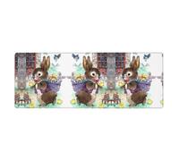 YYHWHJDE Easter Bunny Mouse Pad 12x31.5in - Extra-Large Desk Mat