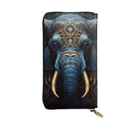 YYHWHJDE Eerie Elephant Picture Quality Leather Long Clutch Wallet Designed for Fashion Girls and Women Stylish 7.48 x 4.13 in