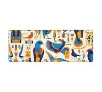 YYHWHJDE Egypt Hieroglyphics Picture Extra Large Mouse Pad, Computer Office Anti Slip Gaming Keyboard Thickened Version 12x31.5in