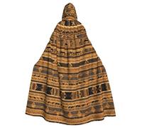 YYHWHJDE Egyptian frescoes Printing Halloween Adult Hooded Cloak for Parties and Costume Events