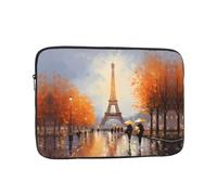 YYHWHJDE Eiffel Tower Paris Painting Prints Protective Shockproof Portable Laptop Sleeve Case 17 inch for Men and Women Business Travel, and Office Daily Use