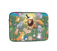 YYHWHJDE Enlightenment Animals Picture Shockproof Portable Laptop Sleeve Case 13 inch for Men and Women Business Travel, School, and Office Daily Use