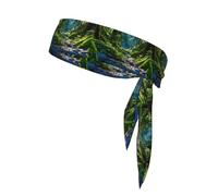 YYHWHJDE Evil Spirit In The Forest Prints Sports headscarf, sweat absorbing and breathable, motion headband, double-sided kerchief