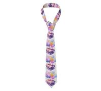 YYHWHJDE Exploding balloon gift box Pattern Men's Necktie for Business, Daily Wear, Work, Birthdays, Weddings, Parties, Banquets Easy Care 57X3.1 In