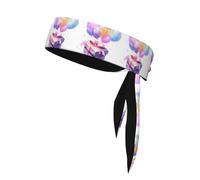 YYHWHJDE Exploding balloon gift box Pattern Sports Double-Sided Headscarf Quick Drying, Moisture Wicking for Women, Girls, and Men