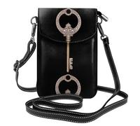 YYHWHJDE Exquisite Castle Keys Prints Small Leather Women'S Crossbody Flip Phone Bag, Waterproof And Durable
