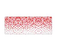 YYHWHJDE Falling Red Hearts Mouse Pad 12x31.5in