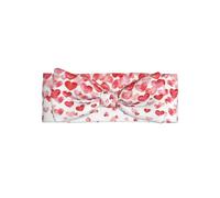 YYHWHJDE Falling Red Hearts Prints Baby Bow Headband - Adorable Newborn Throw for Baby Shower Gifts & Cozy Newborn Keepsake