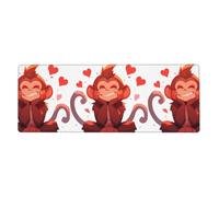 YYHWHJDE Fantasy Little Monkey Prints Extra Large Mouse pad Mousepad Computer Office Gaming Keyboard Thickened Version 12x31.5in