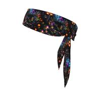 YYHWHJDE Fantasy Mushroom Forest Prints Sports Headscarf, Casual Headband, Elastic, Sweat Absorbing, Adjustable, Anti Slip