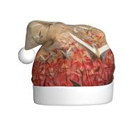 YYHWHJDE Fantasy Thousand Paper Cranes Pattern Christmas Hat for Adult quality festive accessory crafted soft, lightweight