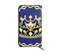 YYHWHJDE Fantasy Tiara Printing Quality Leather Long Clutch Wallet Designed for Fashion Girls and Women Stylish 7.48 x 4.13 in