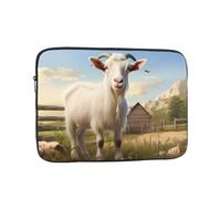 YYHWHJDE Farm Animal Goat Prints Protective Shockproof Portable Laptop Sleeve Case 10 inch for Men and Women Business Travel, and Office Daily Use