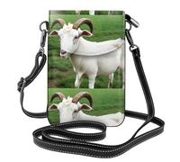 YYHWHJDE Farm Animal Goat Prints Small Leather Women'S Crossbody Flip Phone Bag, Waterproof And Durable