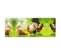 YYHWHJDE Farm Rustic Chickens Mouse Pad 12x31.5in