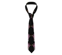 YYHWHJDE Fire magic at your fingertips Prints Men's tie classic style suit cravat suitable for holidays and work
