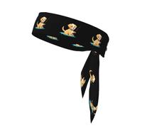 YYHWHJDE Fishing puppy Pattern Sports headscarf, sweat absorbing and breathable, motion headband, double-sided kerchief