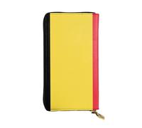 YYHWHJDE Flag of Belgium Picture Quality Leather Long Clutch Wallet Designed for Fashion Girls and Women Stylish 7.48 x 4.13 in