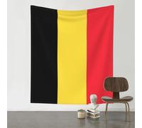 YYHWHJDE Flag of Belgium Prints 60x51in Wall Tapestry - Lightweight Polyester Throw for Dorm Decor, Beach Blanket & Room Layering