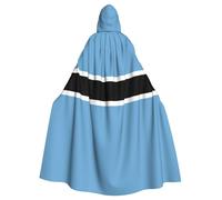 YYHWHJDE Flag of Botswana Picture Halloween Adult Hooded Cloak for Role-Playing, Costumes, and Theme Parties