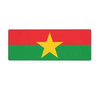 YYHWHJDE Flag Of Burkina Faso Pattern Extra Large Mouse Pad, Computer Office Anti Slip Gaming Keyboard Thickened Version 12x31.5in