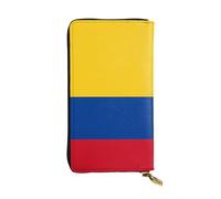 YYHWHJDE Flag of Colombia Printing Quality Leather Long Clutch Wallet Designed for Fashion Girls and Women Stylish 7.48 x 4.13 in
