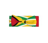 YYHWHJDE Flag of Guyana Prints Baby Bow Headband - Soft & Stretchy Newborn Accessory for Photography & Baby Showers