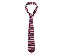 YYHWHJDE Flag of Hawaii American Pattern Men's Necktie for Business, Daily Wear, Work, Birthdays, Weddings, Parties, Banquets Easy Care 57X3.1 In