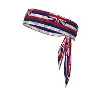 YYHWHJDE Flag of Hawaii American Pattern Sports headscarf, sweat absorbing and breathable, motion headband, double-sided kerchief