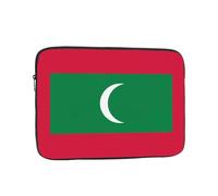 YYHWHJDE Flag of Maldives Pattern Shockproof Portable Laptop 10 inch Sleeve Bag for Men and Women - Ideal for Business Travel, School, and Daily Use