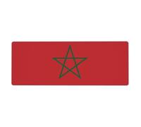 YYHWHJDE Flag Of Morocco Picture Extra Large Mouse Pad, Computer Office Anti Slip Gaming Keyboard Thickened Version 12x31.5in