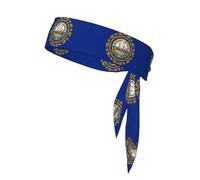 YYHWHJDE Flag of New Hampshire Pattern Sports headscarf, sweat absorbing and breathable, motion headband, double-sided kerchief
