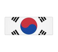 YYHWHJDE Flag of Republic of Korea Prints Extra Large Mouse pad Mousepad Computer Office Gaming Keyboard Thickened Version 12x31.5in