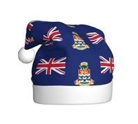YYHWHJDE Flag of the Cayman Islands Pattern Christmas Hat for Adult quality festive accessory crafted soft, lightweight
