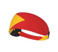 YYHWHJDE Flag of Timor-Leste Picture Sports Headband for Women Sweat Proof Bandeau Summer Elastic Band