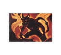 YYHWHJDE Flame Demon Prints Placemats Set of 6 12x18in - Elevate Every Meal with Durable & Customizable Table Layers