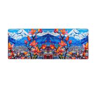 YYHWHJDE Flowers on a Stranger's Path Prints Extra Large Mouse pad Mousepad 12x31.5in for Desktop Computers, laptops, Personal Computers