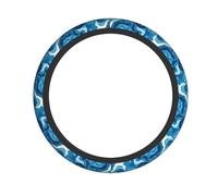 YYHWHJDE Flowing River Prints Neoprene Steering Wheel Shield - Quality Grip & Durable Protection for All Vehicles