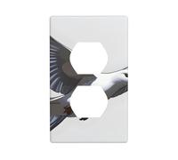 YYHWHJDE Flying Dove Pattern Double Socket Wall Panel Decorative is Durable and Suitable for Socket Light Switch Accessories 4.5x2.76in