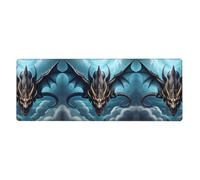 YYHWHJDE Flying Dragon Pattern Extra Large Mouse Pad, Computer Office Anti Slip Gaming Keyboard Thickened Version 12x31.5in