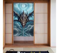 YYHWHJDE Flying Dragon Prints Door curtain partition splicing privacy protection suitable for kitchen, bathroom, room 34x56in