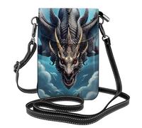 YYHWHJDE Flying Dragon Prints Small Leather Women'S Crossbody Flip Phone Bag, Waterproof And Durable