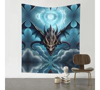 YYHWHJDE Flying Dragon Prints Wall Tapestry 60x51in - High-Grade Polyester Throw Blanket for Bedroom, Dorm, Beach & Picnic Decor
