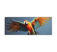 YYHWHJDE Flying Parrot Pattern Extra Large Mouse Pad, Computer Office Anti Slip Gaming Keyboard Thickened Version 12x31.5in