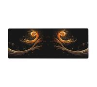 YYHWHJDE Flying Phoenix Vine Prints Extra Large Mouse Pad Strong Adhesion, Durable, Precise Locking Edge 12x31.5in
