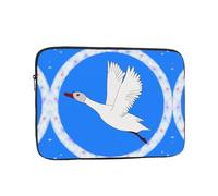 YYHWHJDE Flying White Goose Printing Portable Laptop Sleeve Case 17 inch Shockproof Bag for Men and Women Business Travel, and Office Daily Use