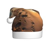 YYHWHJDE Footprints on the beach Prints Christmas Hat for Adult Making It a Fun and Durable Gift for Men and Women