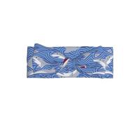 YYHWHJDE Foraging fish Prints Baby Bow Headband - Soft & Stretchy Newborn Accessory for Photo Shoots & Baby Showers