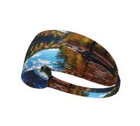 YYHWHJDE Forest Lakes of New Hampshire Picture Sports Headband for Women Sweat Proof Bandeau Summer Elastic Band