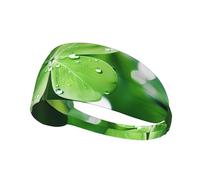 YYHWHJDE Four-Leaf Clover Picture Sports Headband for Women Sweat Proof Bandeau Summer Elastic Band